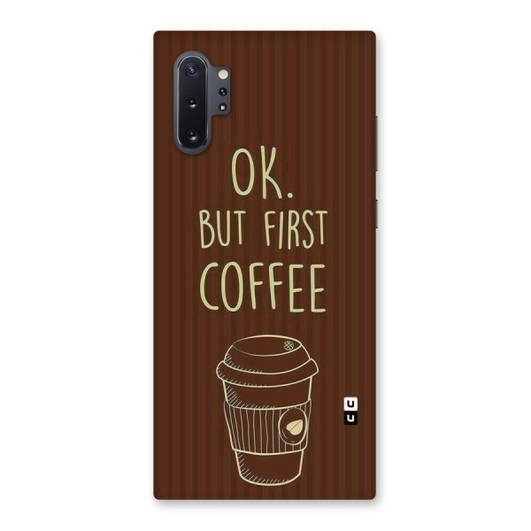 Coffee Stripes Back Case for Galaxy Note 10 Plus