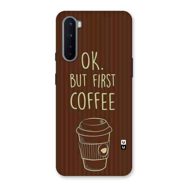 Coffee Stripes Back Case for OnePlus Nord