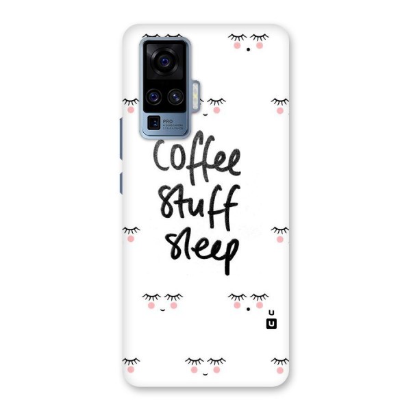 Coffee Stuff Sleep Back Case for Vivo X50 Pro