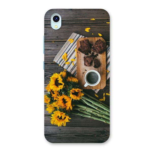 Coffee and Flowers Back Case for Vivo Y1s