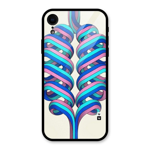 Coil Abstract Pattern Glass Back Case for XR