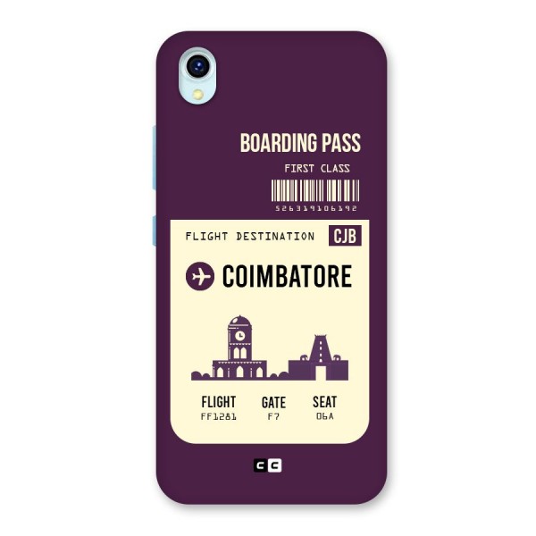 Coimbatore Boarding Pass Back Case for Vivo Y1s