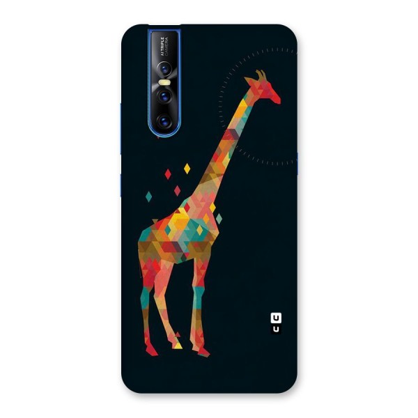 Colored Giraffe Back Case for Vivo V15 Pro