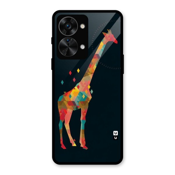 Colored Giraffe Glass Back Case for OnePlus Nord 2T