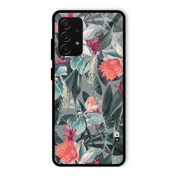 Colored Petals Glass Back Case for Galaxy A53 5G