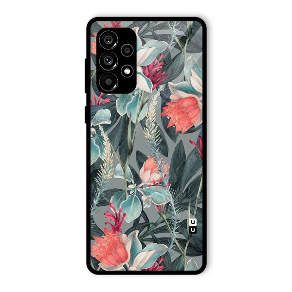Colored Petals Glass Back Case for Galaxy A73 5G