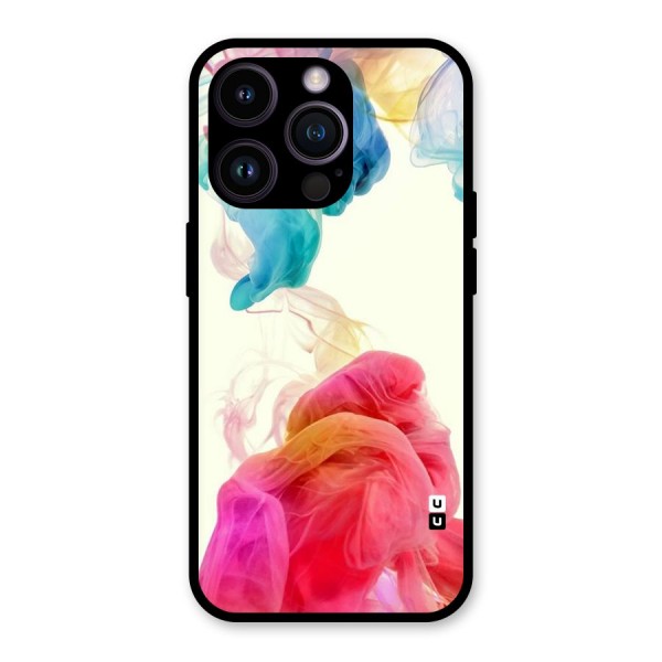 Colorful Splash Glass Back Case for iPhone 14 Pro