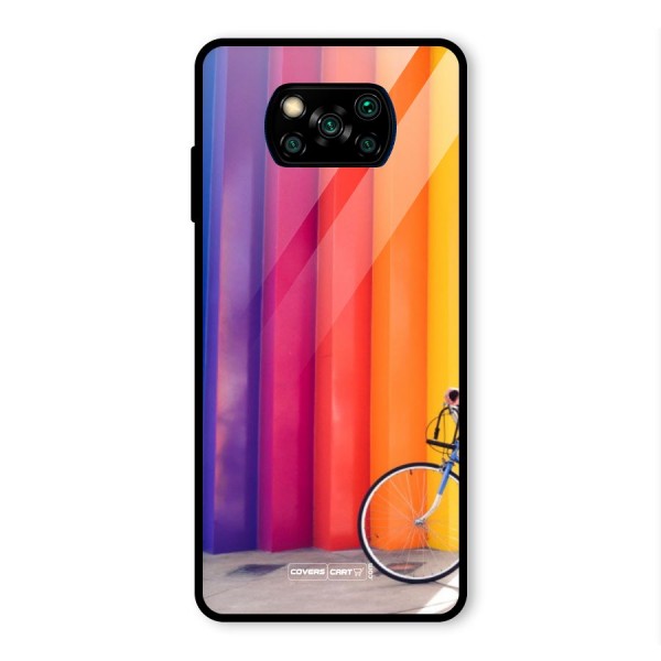 Colorful Walls Glass Back Case for Poco X3 Pro