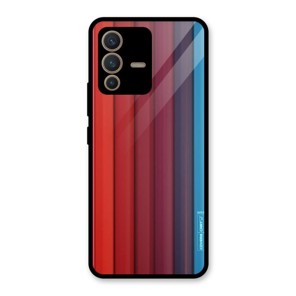 Colour Palette Glass Back Case for Vivo V23 5G