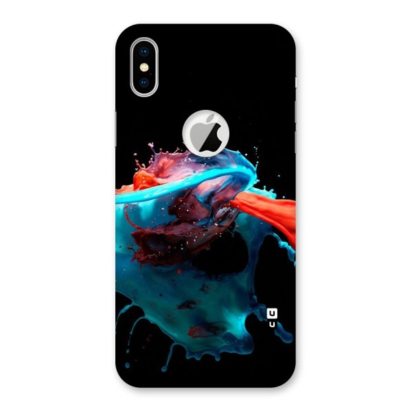 Colour War Back Case for iPhone XS Logo Cut