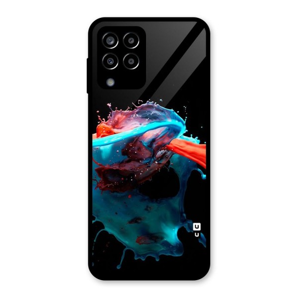 Colour War Glass Back Case for Galaxy M33