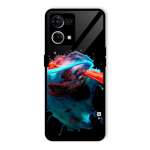 Colour War Glass Back Case for Oppo F21s Pro 4G