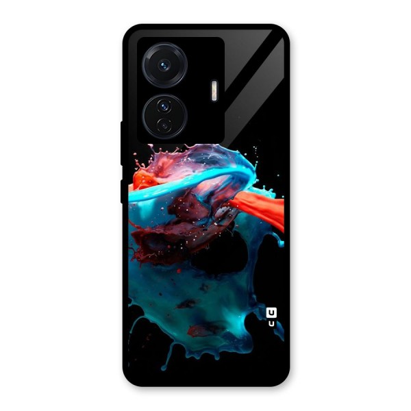 Colour War Glass Back Case for Vivo T1 Pro