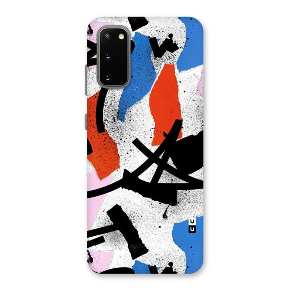 Coloured Abstract Art Back Case for Galaxy S20