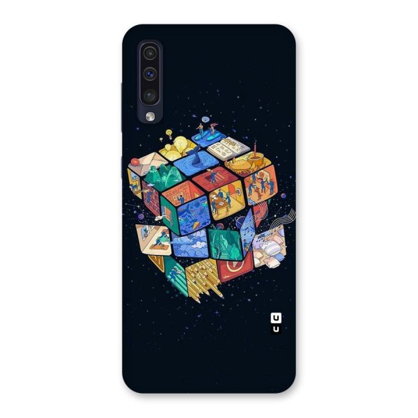 Coloured Rubic Back Case for Galaxy A50