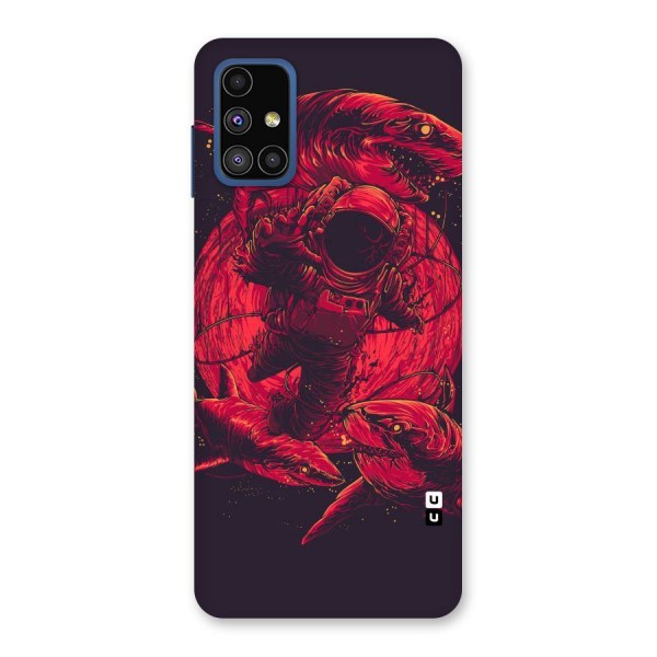 Coloured Spaceman Back Case for Galaxy M51