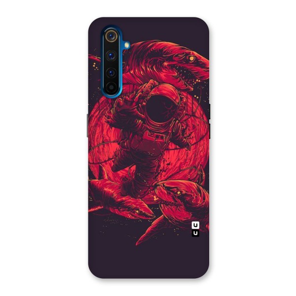 Coloured Spaceman Back Case for Realme 6 Pro