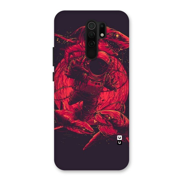 Coloured Spaceman Back Case for Redmi 9 Prime