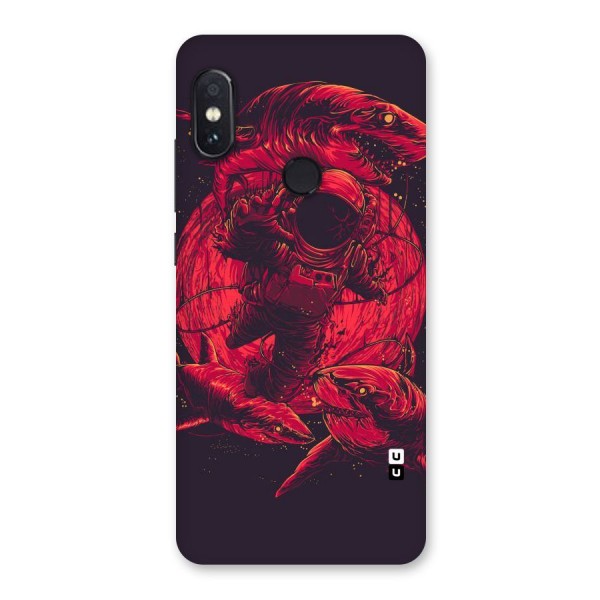 Coloured Spaceman Back Case for Redmi Note 5 Pro