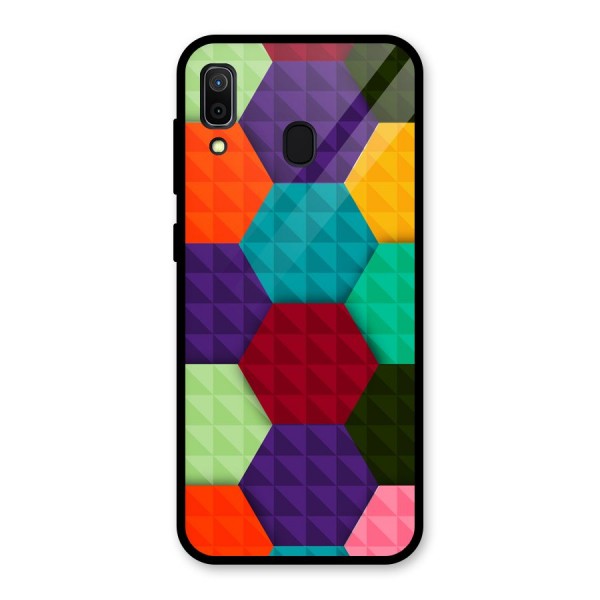 Colourful Abstract Glass Back Case for Galaxy A30