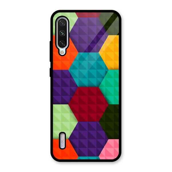 Colourful Abstract Glass Back Case for Mi A3