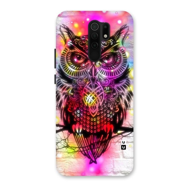 Colourful Owl Back Case for Redmi 9 Prime