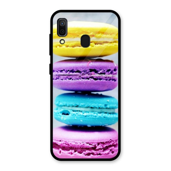 Colourful Whoopie Pies Glass Back Case for Galaxy A30