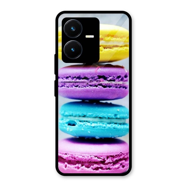 Colourful Whoopie Pies Glass Back Case for Vivo Y22