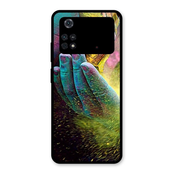 Colours Glass Back Case for Poco M4 Pro 4G