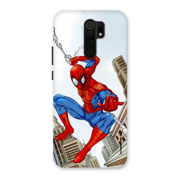 Comic Spider Man Back Case for Redmi 9 Prime