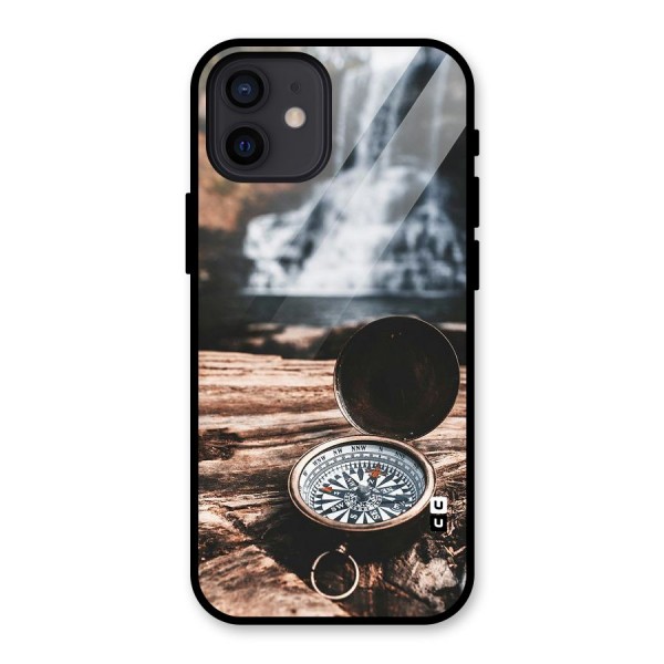 Compass Travel Glass Back Case for iPhone 12