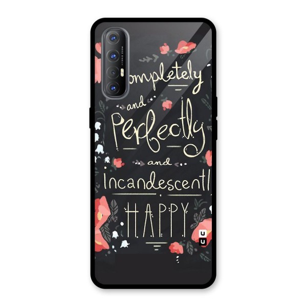 Completely Happy Glass Back Case for Oppo Reno3 Pro