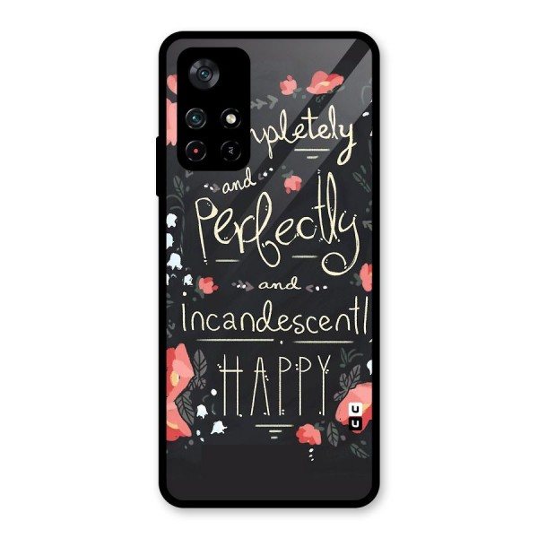 Completely Happy Glass Back Case for Poco M4 Pro 5G