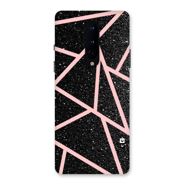 Concrete Black Pink Stripes Back Case for OnePlus 8