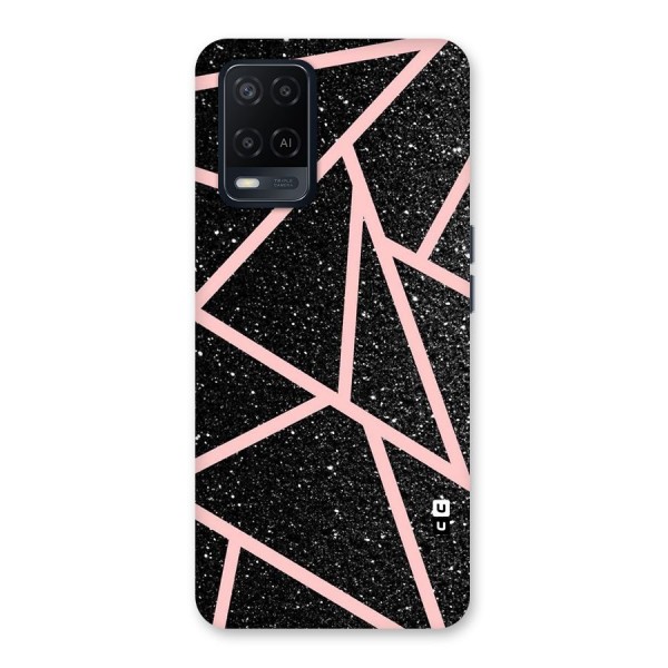 Concrete Black Pink Stripes Back Case for Oppo A54