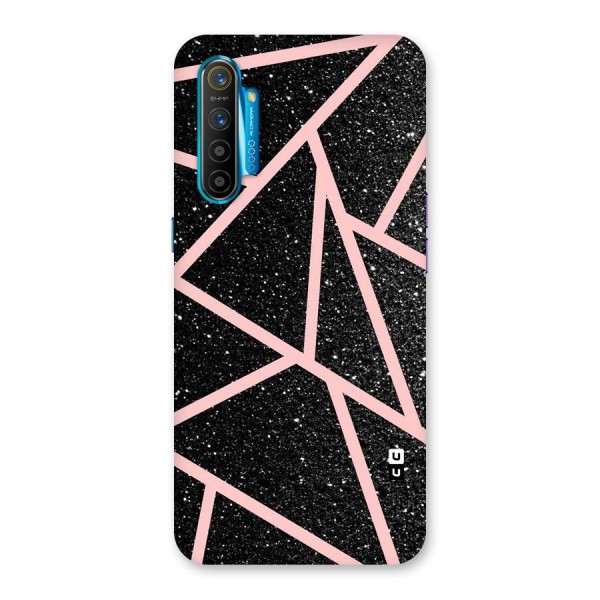 Concrete Black Pink Stripes Back Case for Realme XT