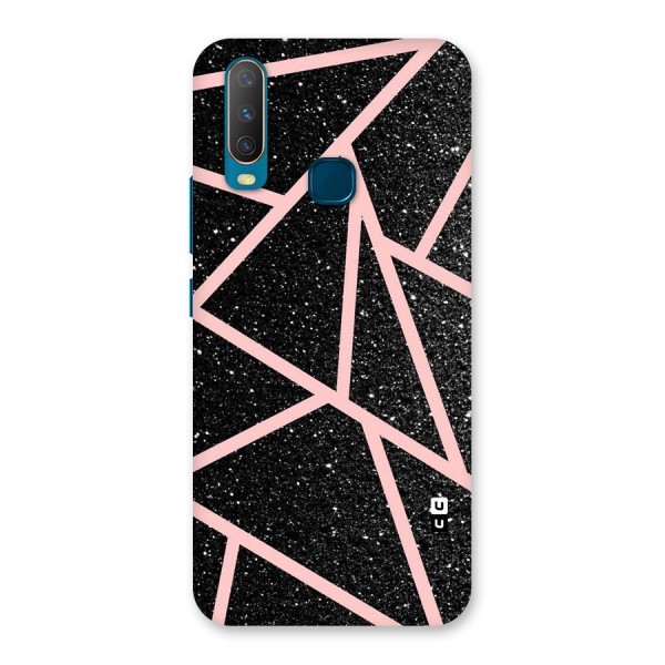 Concrete Black Pink Stripes Back Case for Vivo Y12