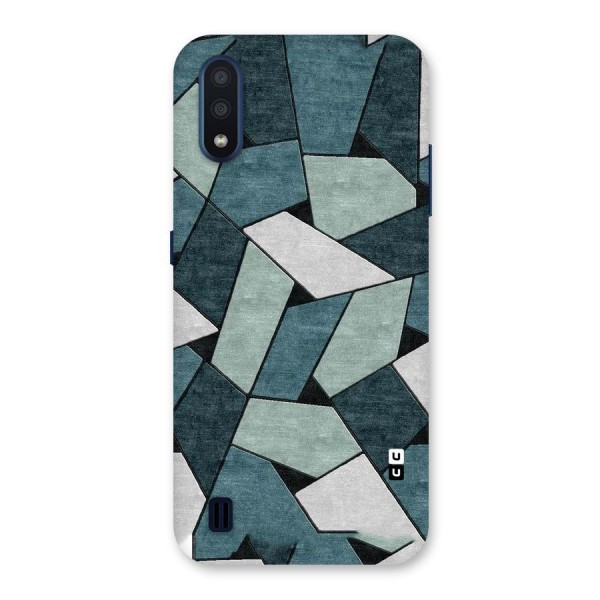 Concrete Green Abstract Back Case for Galaxy M01