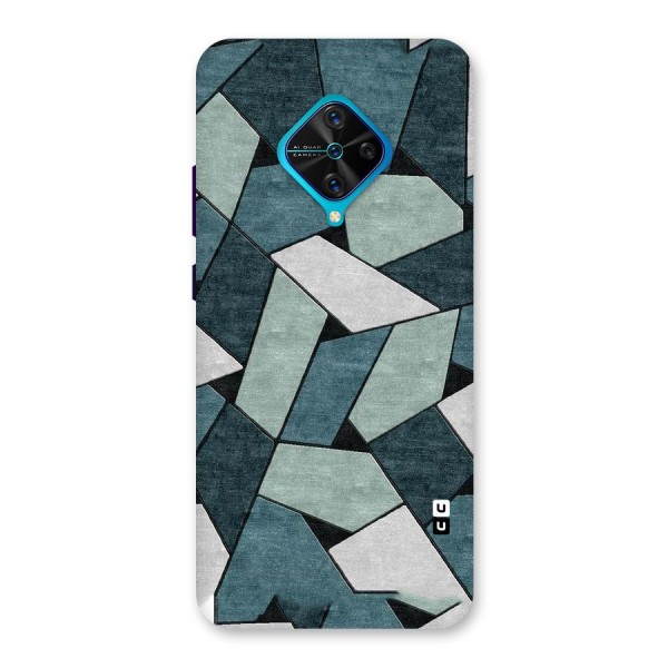 Concrete Green Abstract Back Case for Vivo S1 Pro