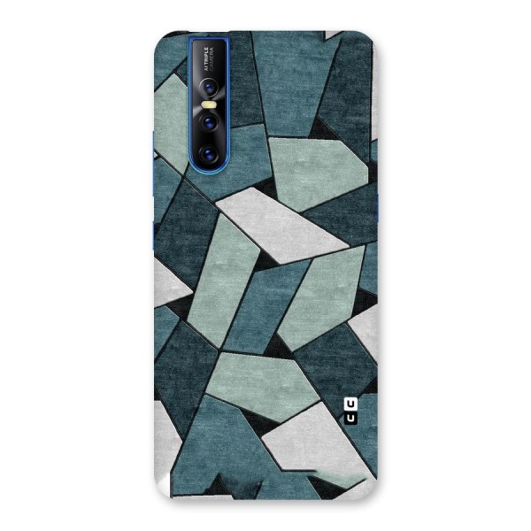 Concrete Green Abstract Back Case for Vivo V15 Pro