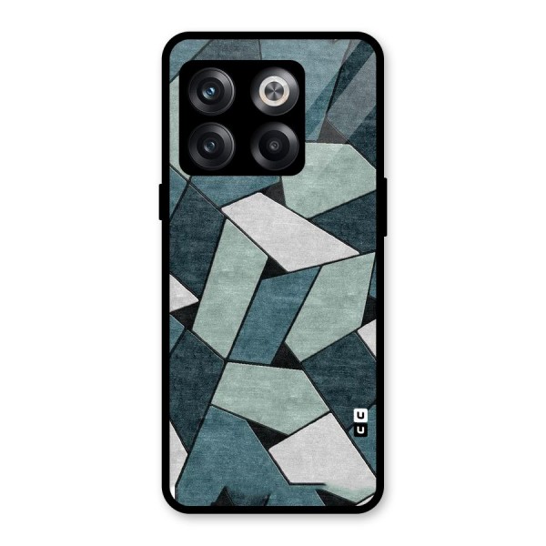 Concrete Green Abstract Glass Back Case for OnePlus 10T