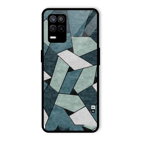 Concrete Green Abstract Glass Back Case for Realme 9 5G