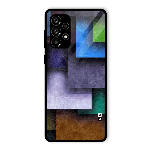 Concrete Squares Glass Back Case for Galaxy A73 5G