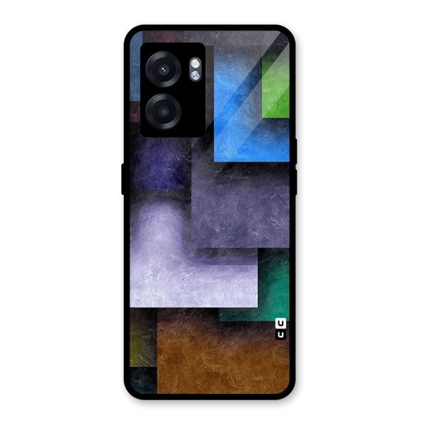 Concrete Squares Glass Back Case for Oppo K10 (5G)