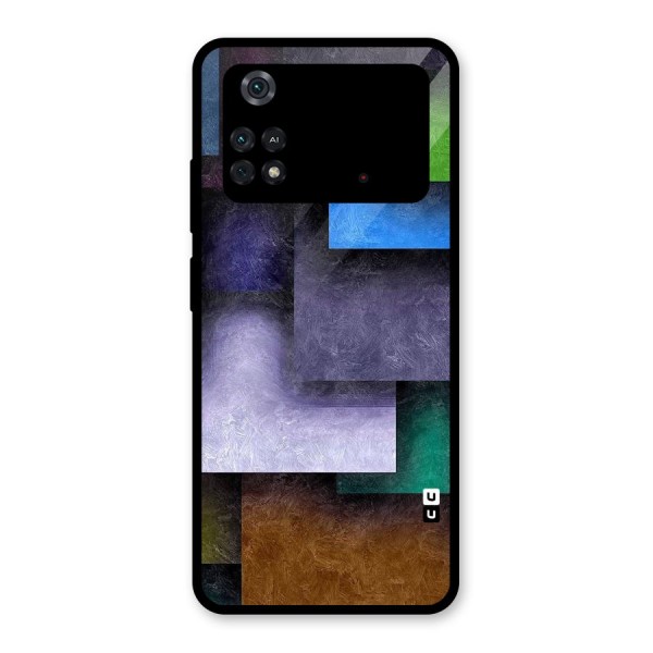 Concrete Squares Glass Back Case for Poco M4 Pro 4G