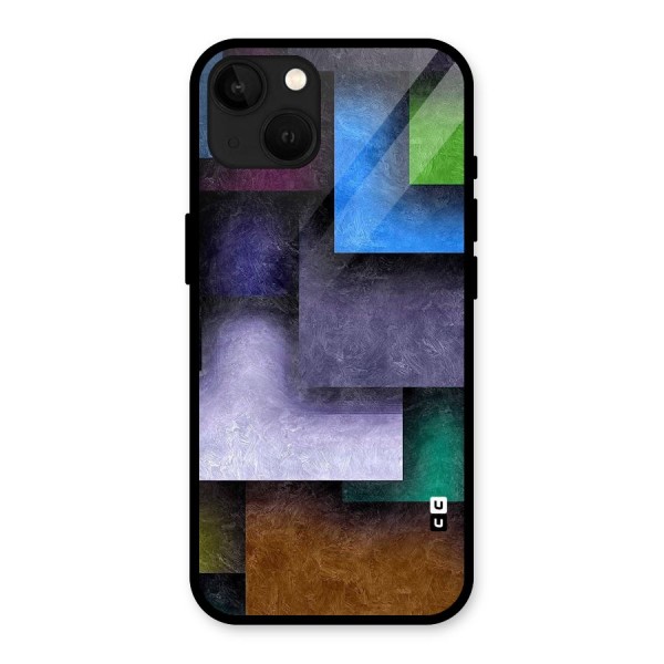 Concrete Squares Glass Back Case for iPhone 13