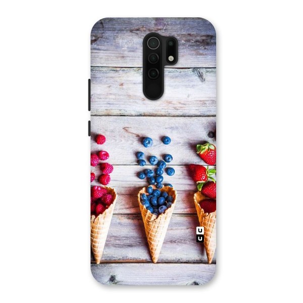 Cone Fruits Design Back Case for Redmi 9 Prime