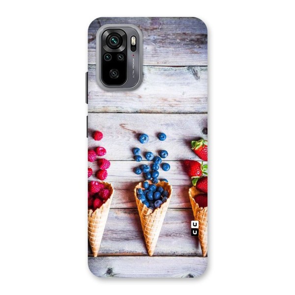 Cone Fruits Design Back Case for Redmi Note 10