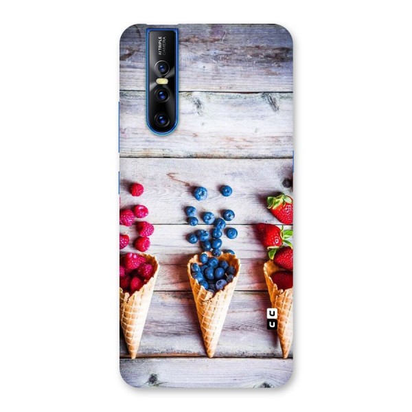 Cone Fruits Design Back Case for Vivo V15 Pro