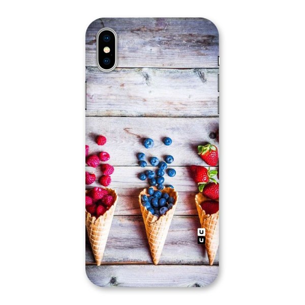 Cone Fruits Design Back Case for iPhone X